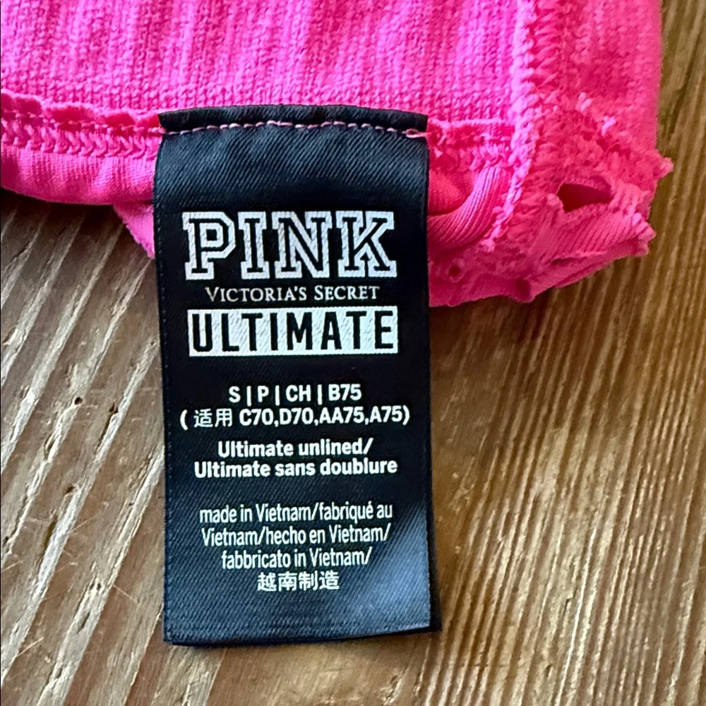 PINK Victoria's Secret Neon Pink Sports Bra
